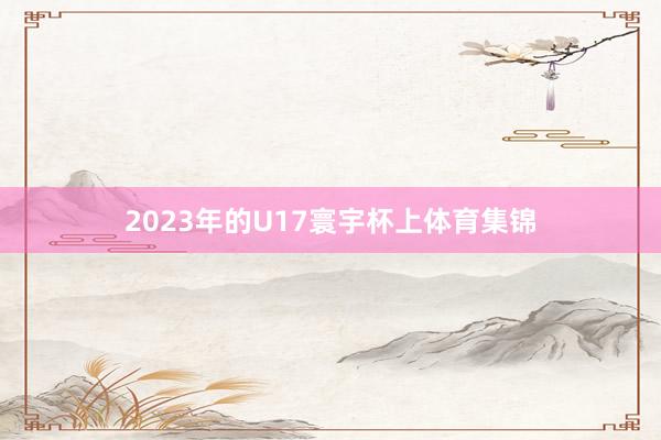 2023年的U17寰宇杯上体育集锦